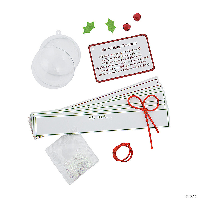 Wishing Ornament Christmas Craft Kit - Makes 6 | Oriental Trading