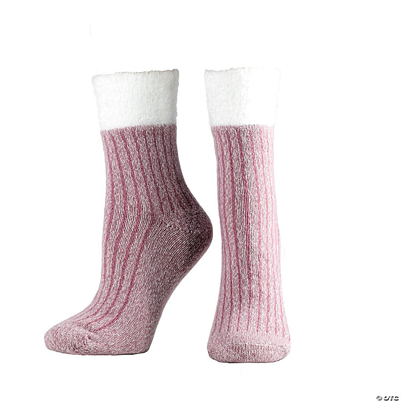 Double Layer Non-Skid Warm Soft and Fuzzy Slipper Socks With