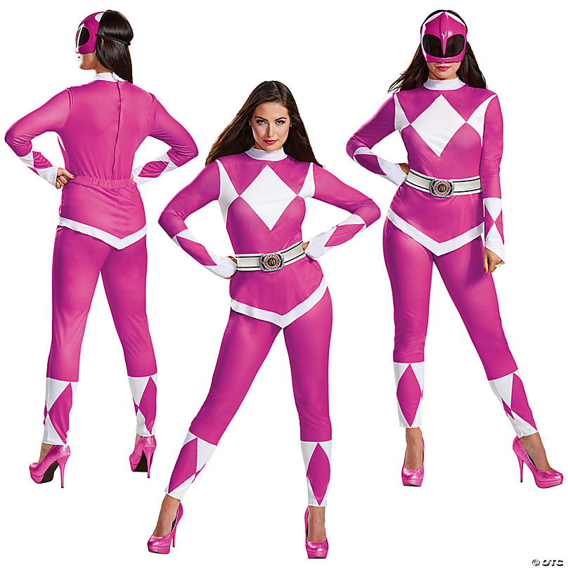 Women's Mighty Morphin Power Rangers Deluxe Pink Ranger Costume ...