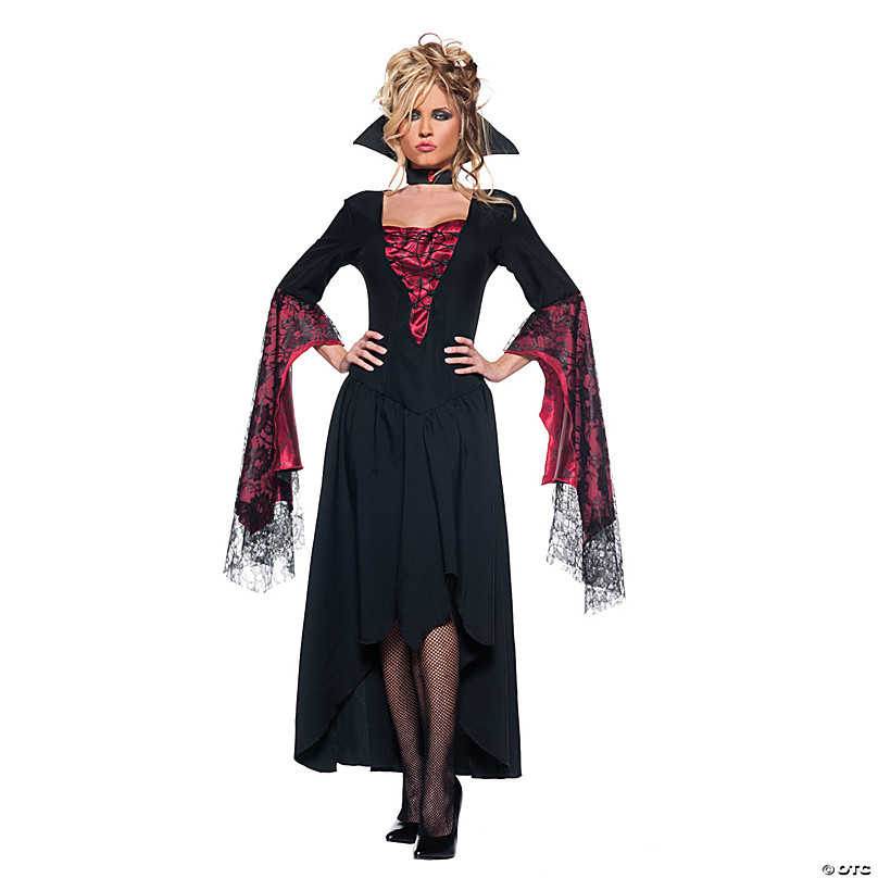Vampiress Womens Gothic Vampire Halloween Costume – Costume Zoo