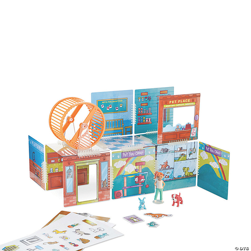 MindWare WONDERHOOD Village Set of 3- Dollhouse Building Sets and