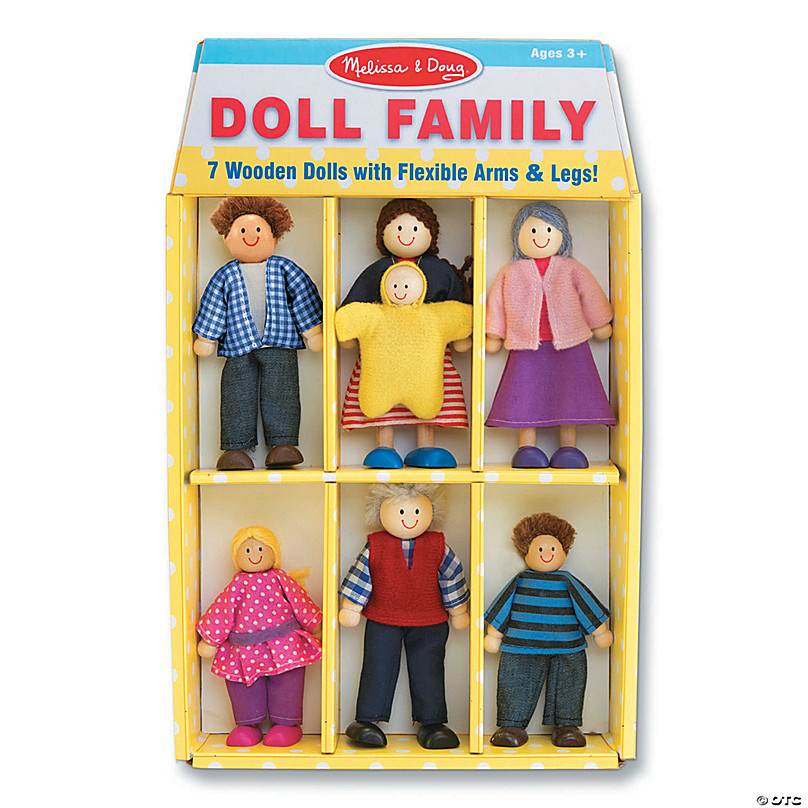 wooden family dolls