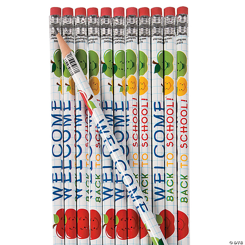 Personalized Multi Name White Pencils - 24 Pc.
