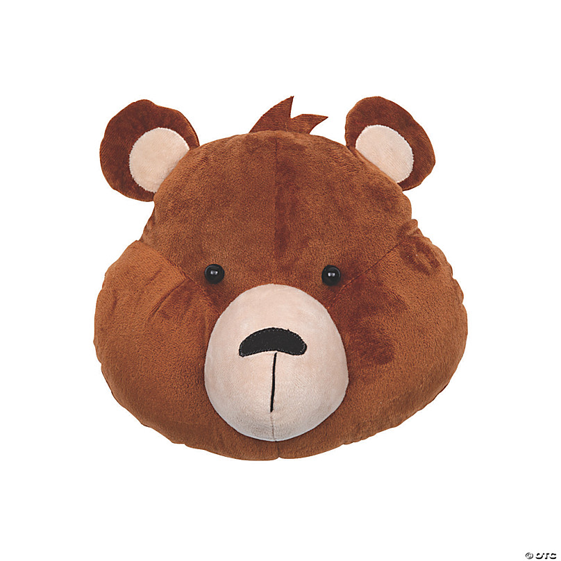 Plush bear head on sale wall mount