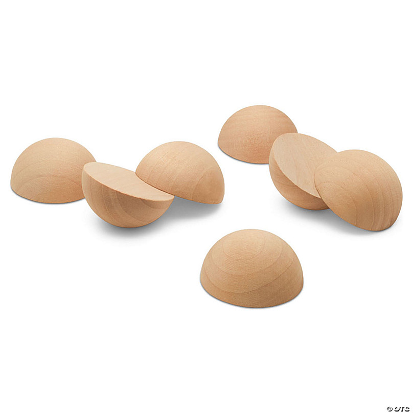  4 inch Round Wooden Balls for Crafts, Bag of 2 Unfinished and  Smooth Round Birch Hardwood Balls, and Wooden Spheres, by Woodpeckers