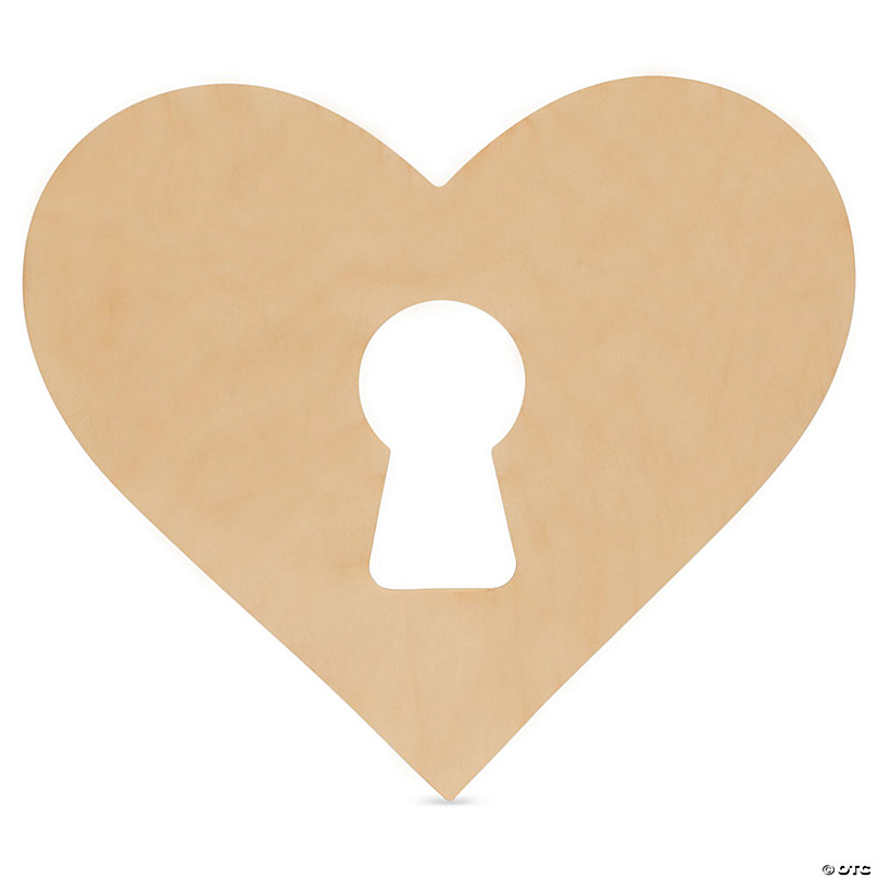 Wooden Heart Cutouts for Crafts 10 inch, 1/4 inch Thick, Pack of 10  Unfinished Wood Hearts, by Woodpeckers | Great DIY Décor for Valentines Day  and