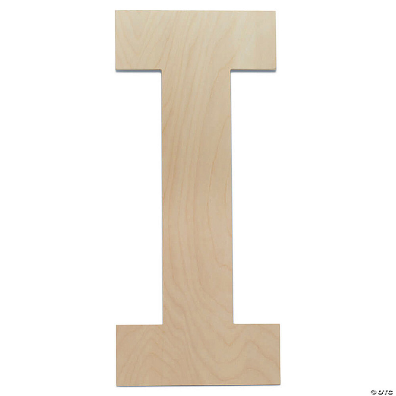 Wooden Letter L Large or Small Unfinished Unpainted 