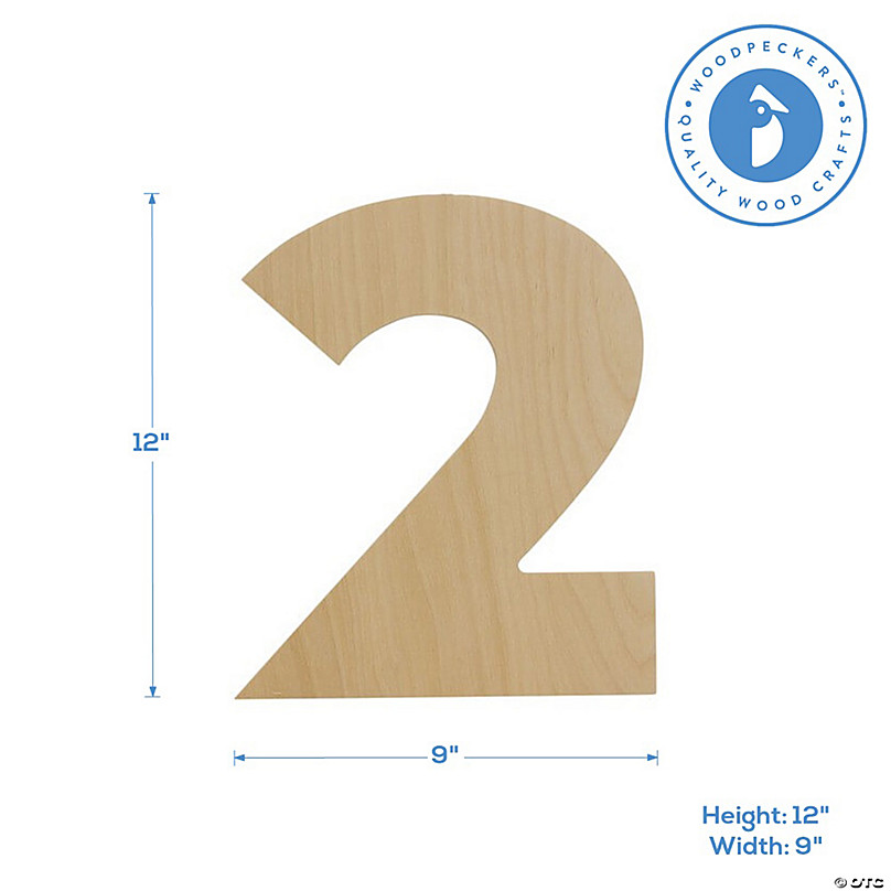 Wood Numbers & Symbols - 2, Hobby Lobby