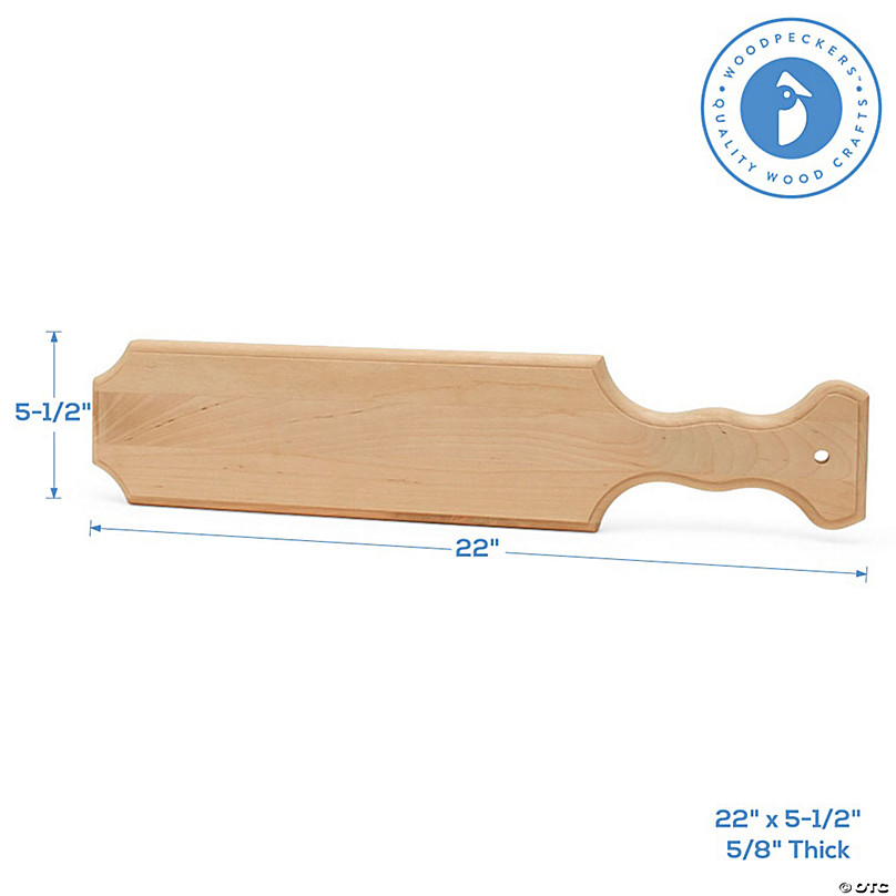 2ct Woodpeckers Crafts, DIY Unfinished Wood 14 Sorority Paddle, Pack of 2 Natural