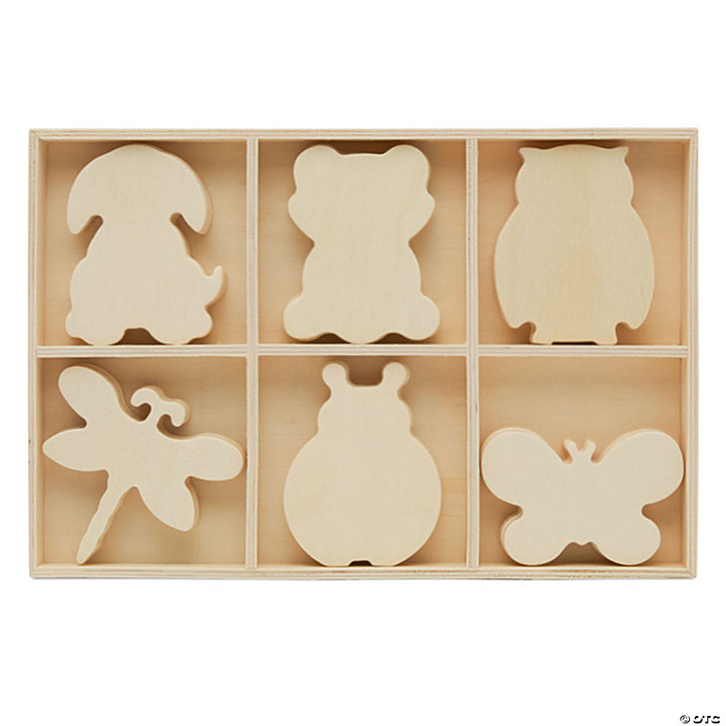 Fun Express Unfinished 2in Wood Hearts (50pc) - Crafts for Kids and Fun Home Activities