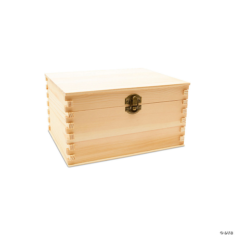 5 Piece Set Wooden Boxes with Hinged Lid, Wood Nesting Box, PACK - Kroger