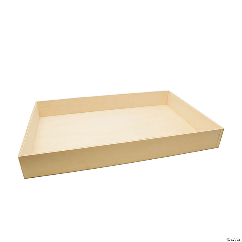 Woodpeckers Crafts, DIY Unfinished Wood Set of 6 Rectangular Trays with No  Handles, Pack of 2
