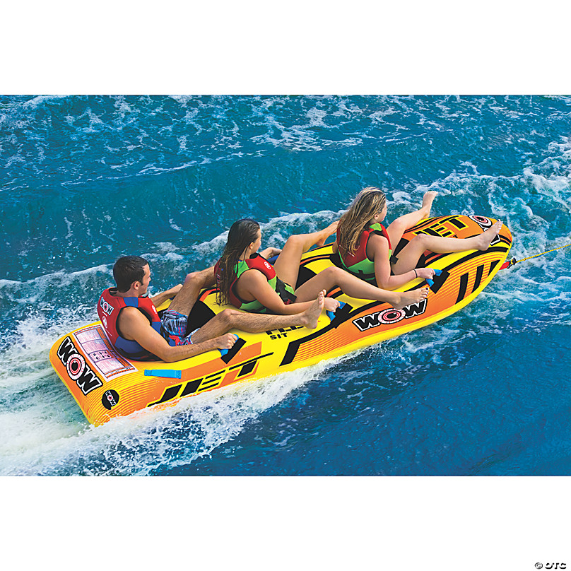World of Watersport WOW 3-Person Inflatable Towable Viking Boat Tube 
