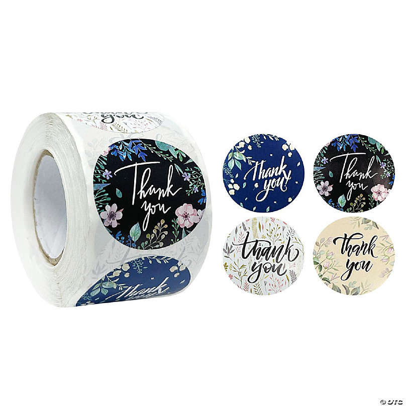 Wrapables Just for You Small Business Thank You Stickers Roll, Sealing Stickers and Labels for Boxes, Envelopes, Bags and Packages (500pcs)