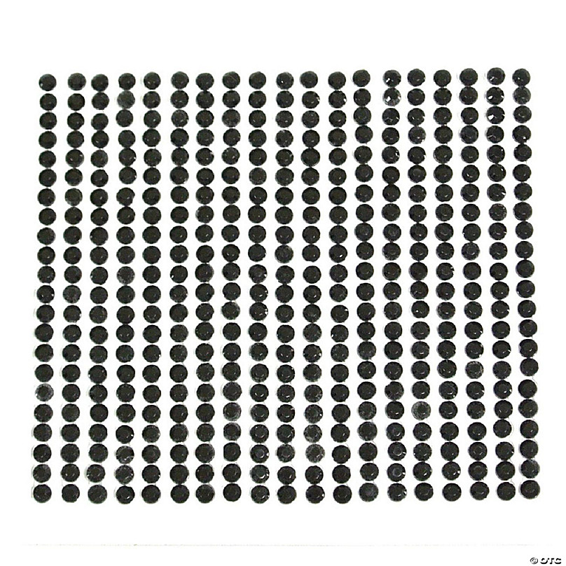 Loomini, Black, Beadsland Flat Back Crystal Rhinestones round Gems, Black  4.6-4.8Mm Ss20,1 set