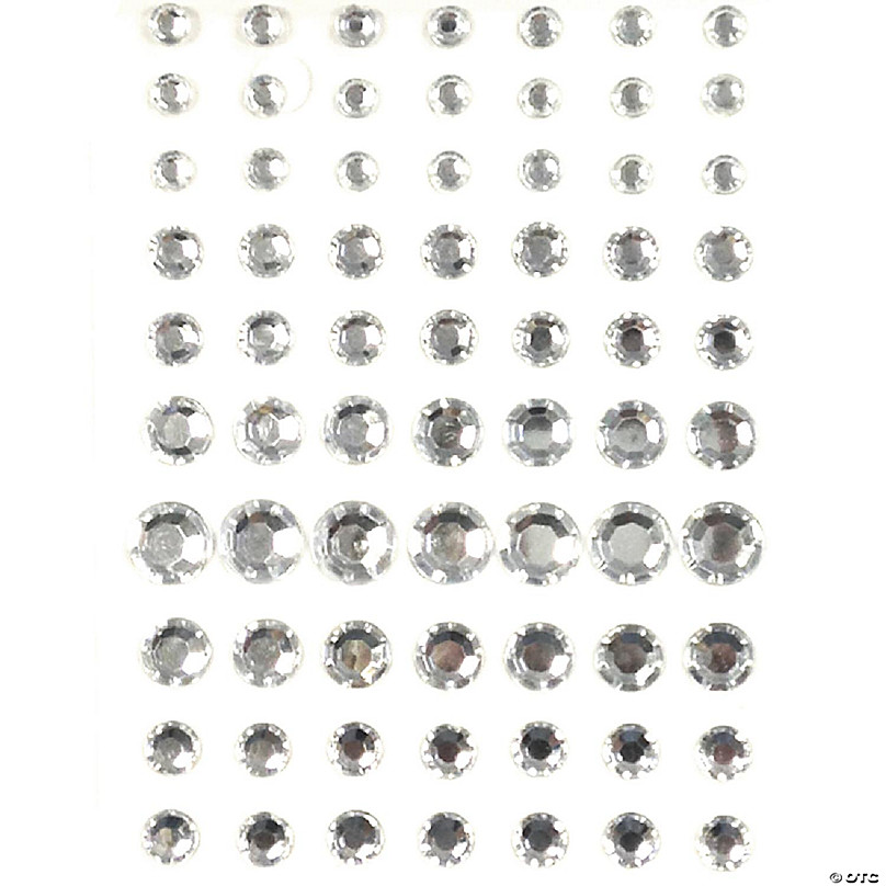 Wrapables 6mm Crystal Diamond Adhesive Rhinestones, 500 Pieces / Black