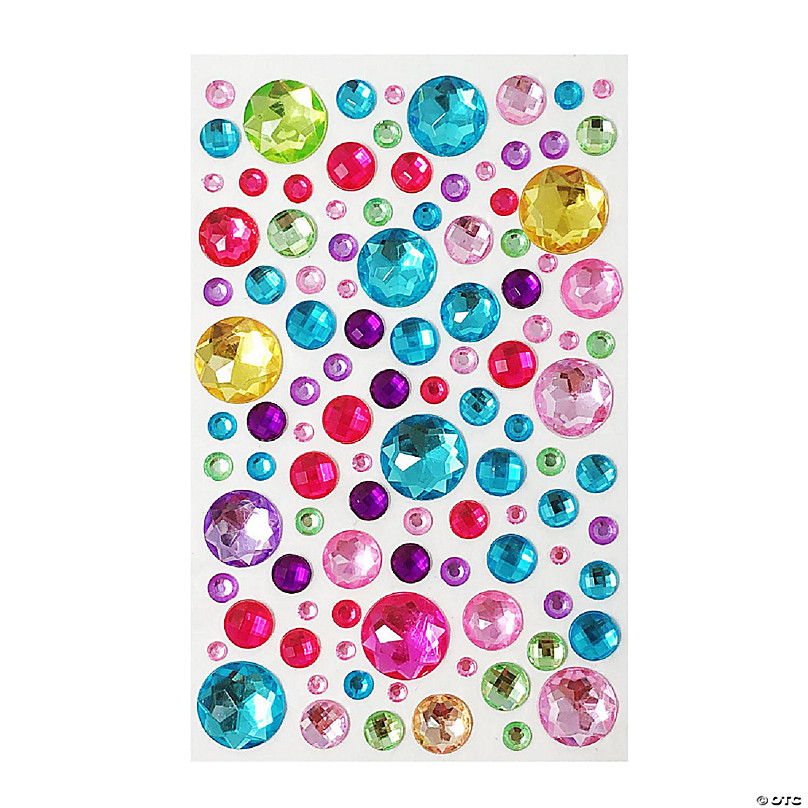 Wrapables 3mm Sticker Pearls Adhesive Pearl Gem Sticker Strips, 750 Pearls