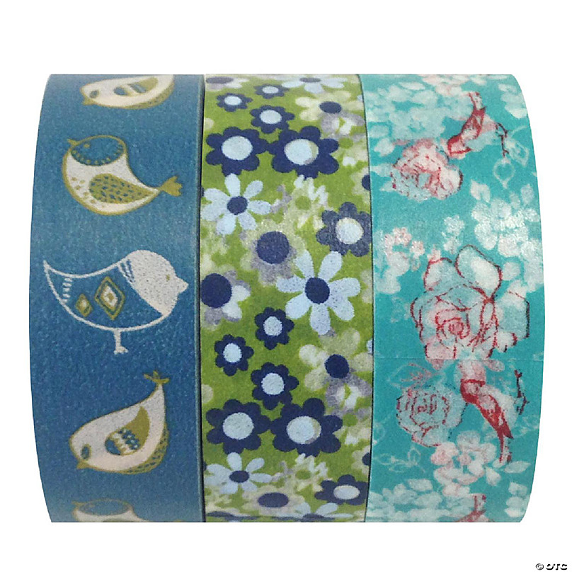 Wrapables Washi Tapes Decorative Masking Tapes, Set of 12 ADSET61