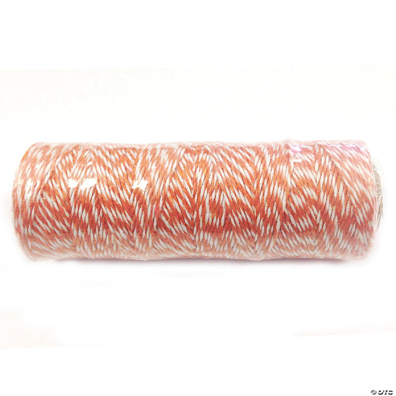 Wrapables Cotton Baker's Twine 4ply (109yd/100m), Orange/White