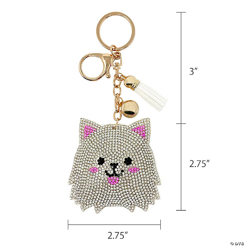 Wrapables Crystal Bling Key Chain Keyring with Tassel Car Purse Handba