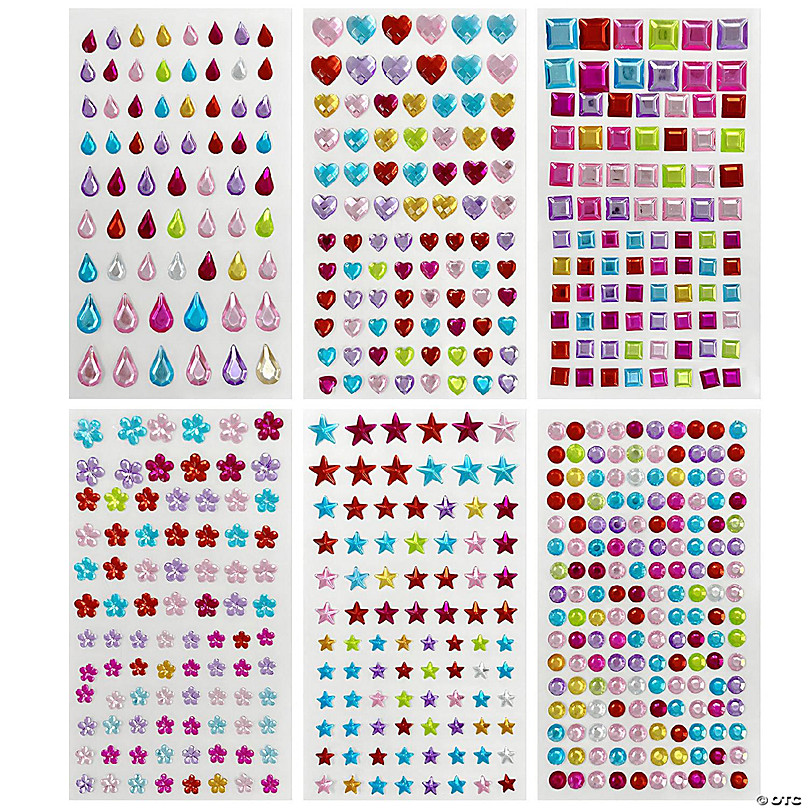 Gem Stickers Jewels Stickers Rhinestone For Crafts Sticker Crystal