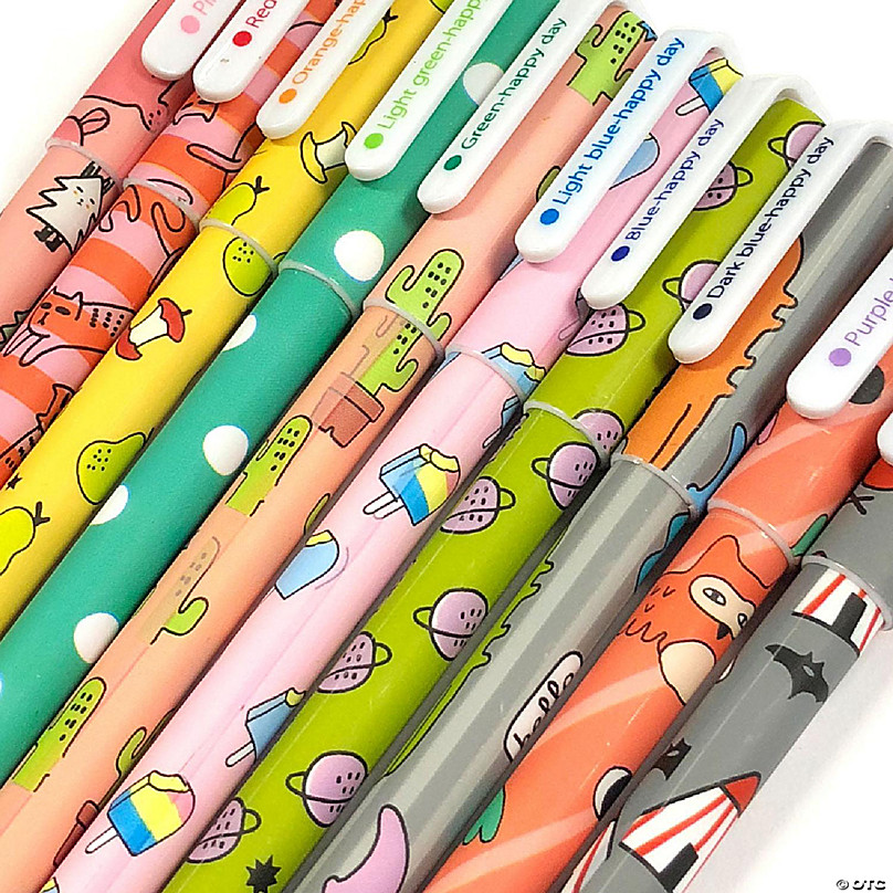 Wrapables Novelty Sticker Machine Pens, Decorative Stationery Supplies for Home Office School Galaxy