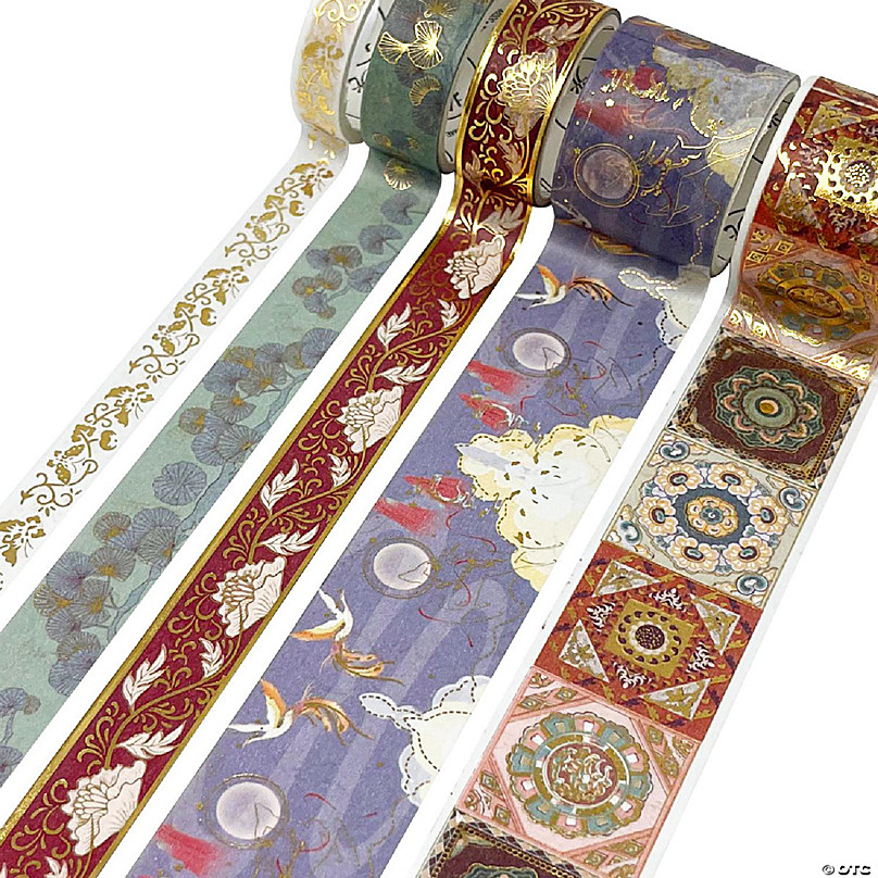 Gold Foil Washi Tape (5 Rolls)