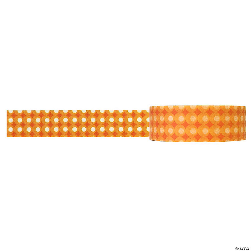 Wrapables Solid Color 10mm x 5M Washi Tape (Set of 5), Orange