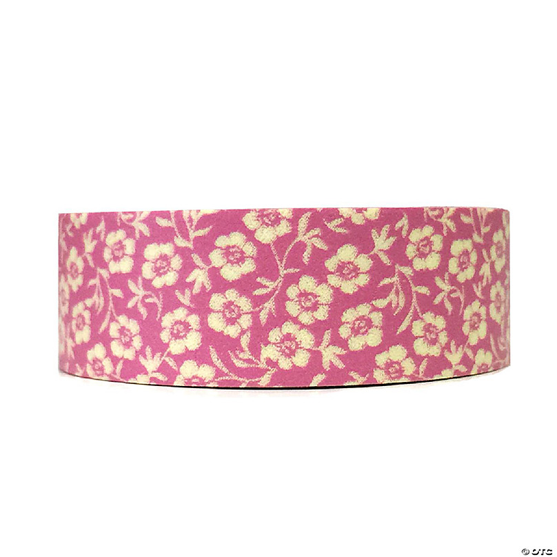 Wrapables Decorative Washi Masking Tape, Light Pink Ribbon