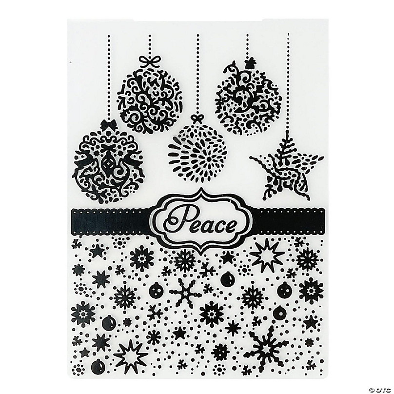 Merry Christmas Embossing Folder Plastic Card Making Stamps