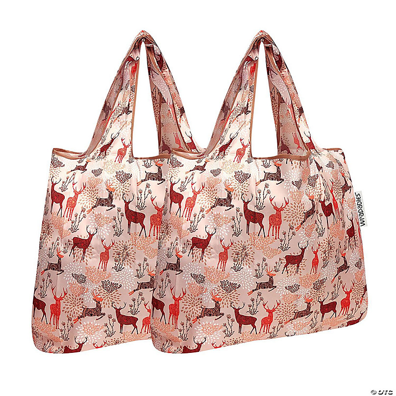 Red and Pink Flower Print Tote Bag Week-end Bag Beach Bag 
