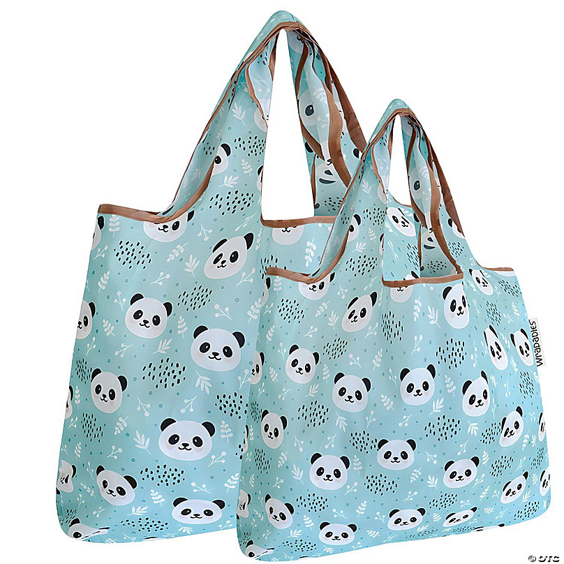 https://s7.orientaltrading.com/is/image/OrientalTrading/FXBanner_808/wrapables-large-and-small-foldable-tote-nylon-reusable-grocery-bags-set-of-2-panda~14450632.jpg