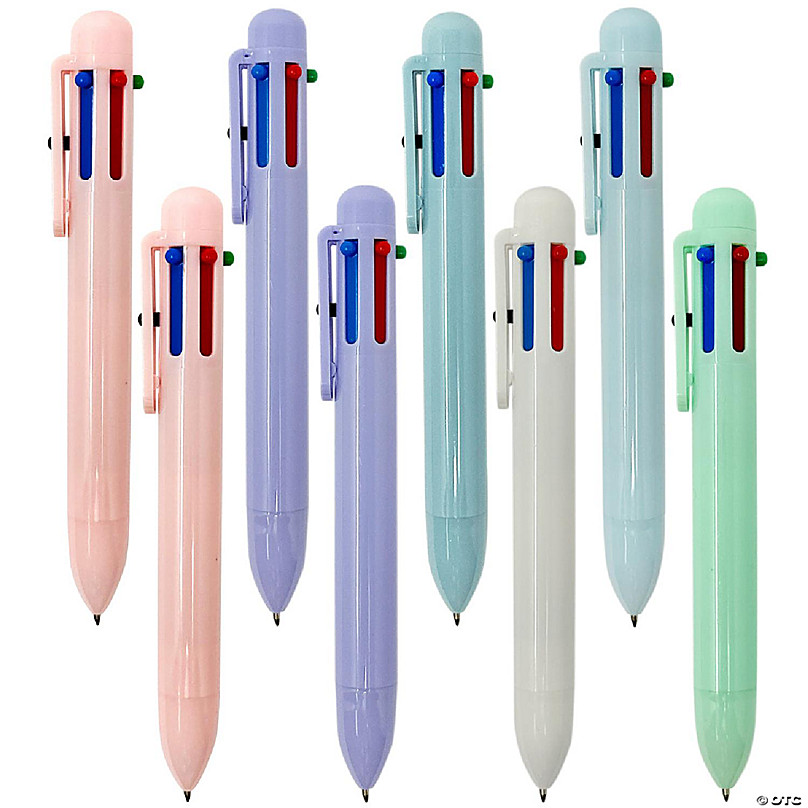 Shuttle Art Colored Retractable Gel Pens 8 Pastel Ink Colors Cute