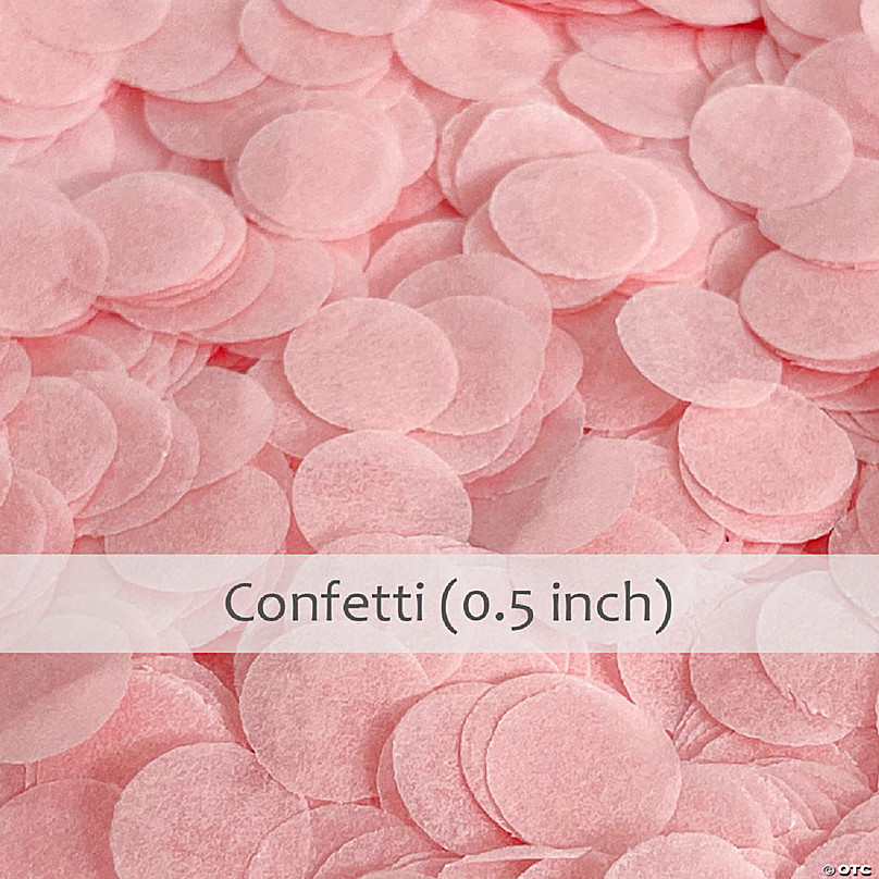 Wrapables Pink 0.5 Round Tissue Paper Confetti