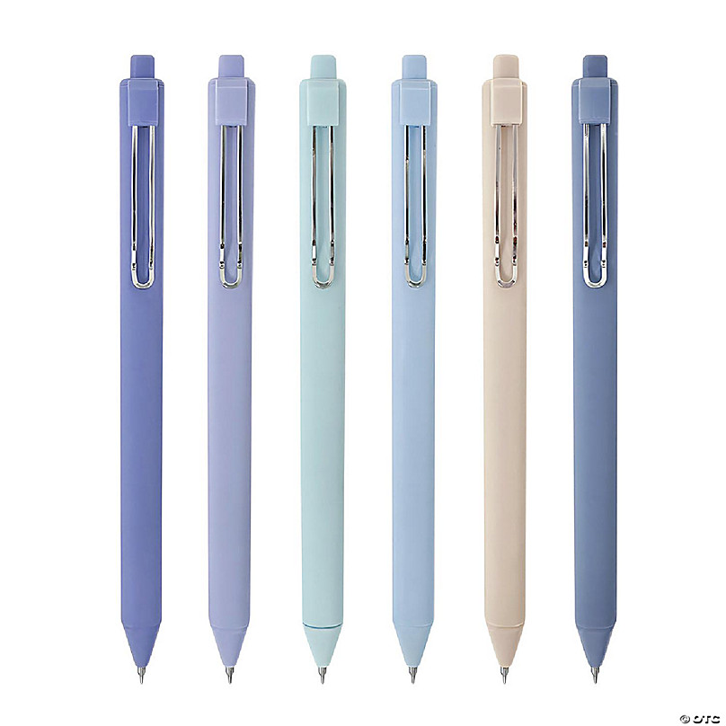 Zebra Sarasa Retractable Gel Ink Pens, Medium Point 0.7mm, Bulk Combo Pack  of 6 BLUE Gel Pens & 6 BLACK INK Zebra Gel Pens (Black/Blue)