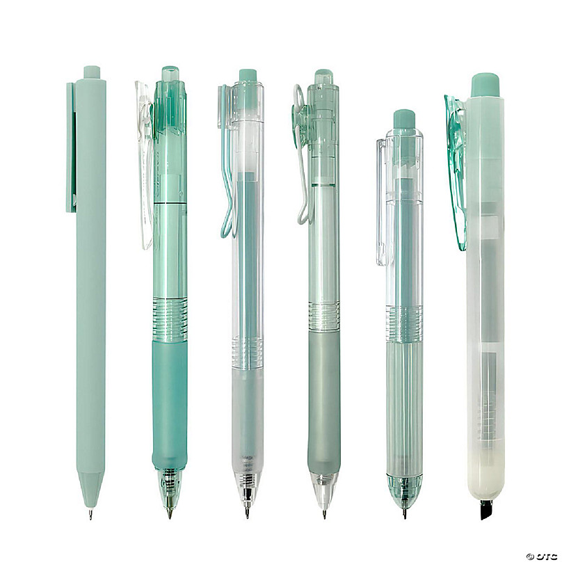 https://s7.orientaltrading.com/is/image/OrientalTrading/FXBanner_808/wrapables-retractable-rollerball-pens-and-highlighter-set-0-5mm-black-gel-ink-pens-set-of-6-mint~14405561.jpg