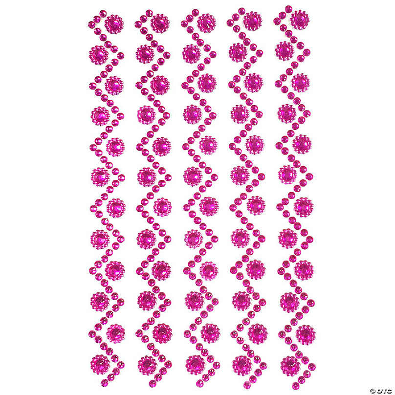 Wrapables 164 pieces Crystal Heart and Pearl Stickers Adhesive