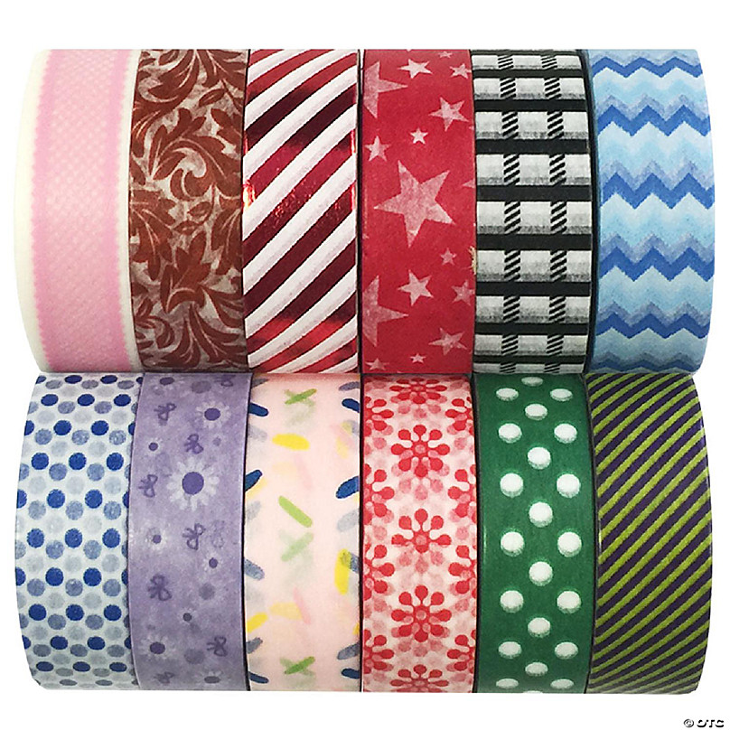 Wrapables Decorative Washi Tape Box Set (10 Rolls), Teal & Purple Floral, 1  - Fry's Food Stores