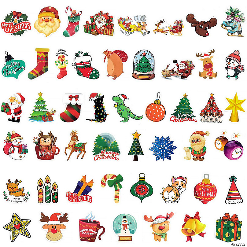 Mix of 20 Christmas Stickers, Colorful Waterproof Stickers Laptop