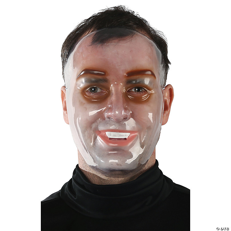 Transparent Male Plastic Dozen Masks – Fancy Dress For You