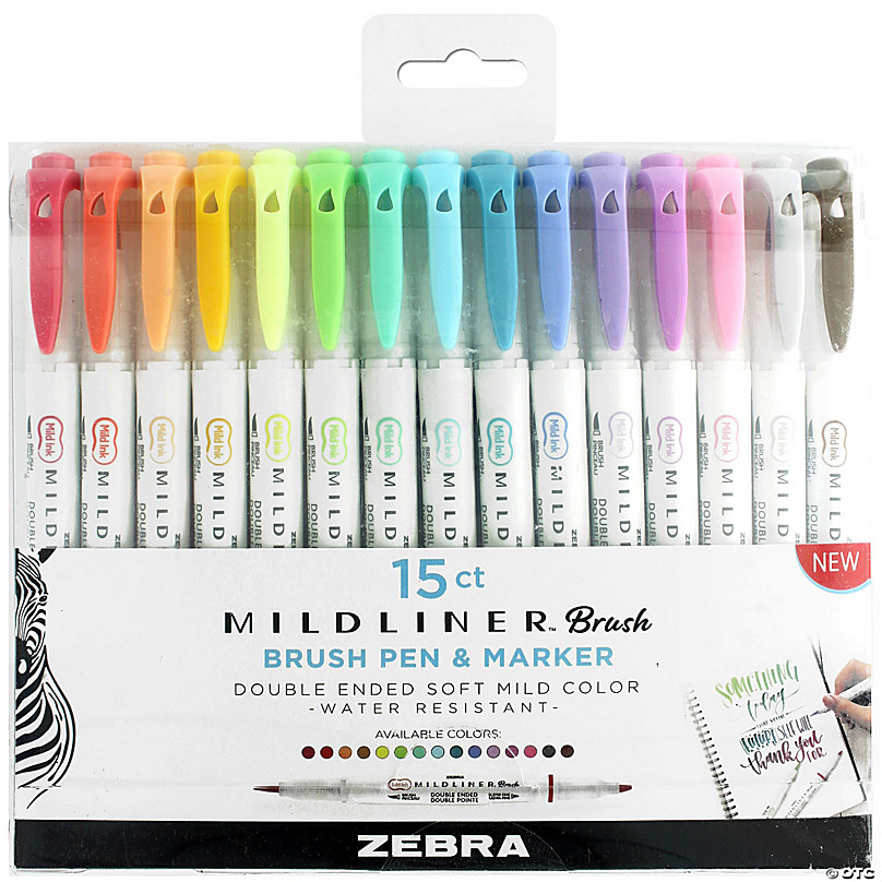 Zebra Mild Liner Brush Pen Sets