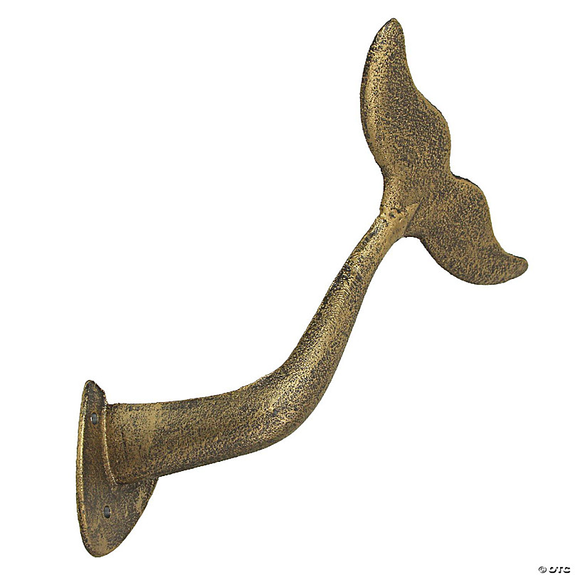 Zeckos Verdigris Bronze Cast Iron Octopus Tentacle Wall Hook Nautical Decor  Key Hanger Set of 3