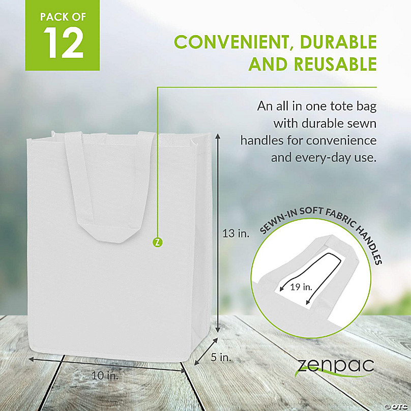 Zenpac- Reusable Heavy Duty Extra Large Storage Bags with Handles