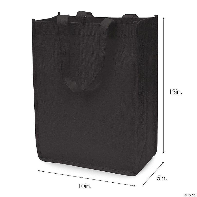 Zenpac- Reusable Bags with Handles, White Fabric Totes, Bulk 12 Pcs ...