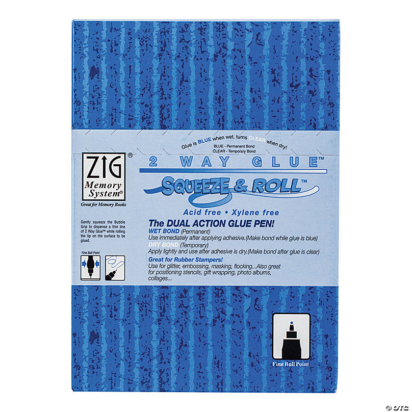 Zig 2 Way Squeeze & Roll Glue Pen