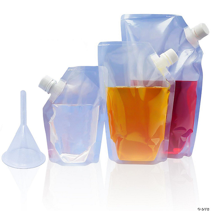 Zulay Kitchen Premium Plastic Flasks for Liquor Flask for