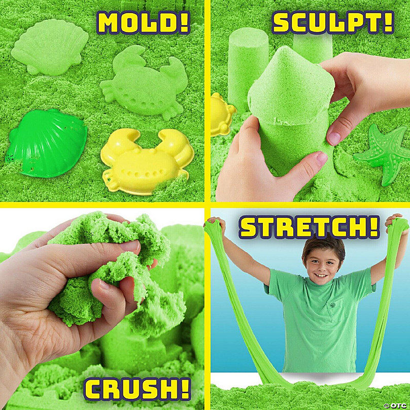 Zzand Stretch Sand by Creative Kids Stretchy Sand Kit with Molding Tools for Kids
