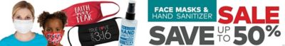 Face Mask & Hand Sanitizer Sale - Save up to 50%