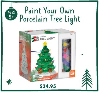 Paint Your Own Porcelain Tree Light