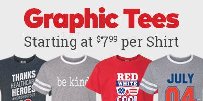 Graphic Tees Starting at $7.99 per Shirt